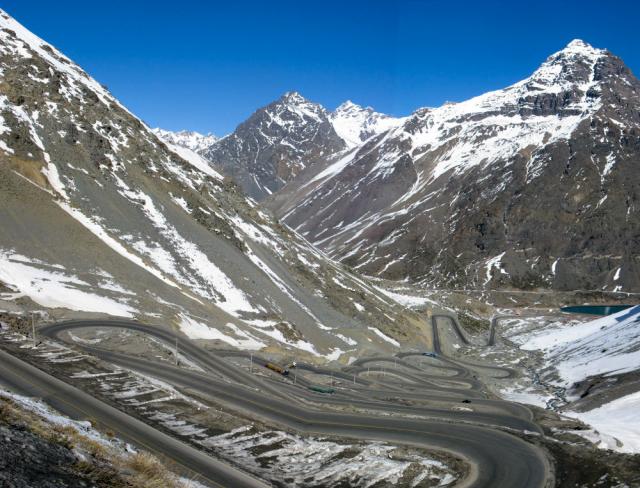 Chile: Lots of switchbacks, just after the border