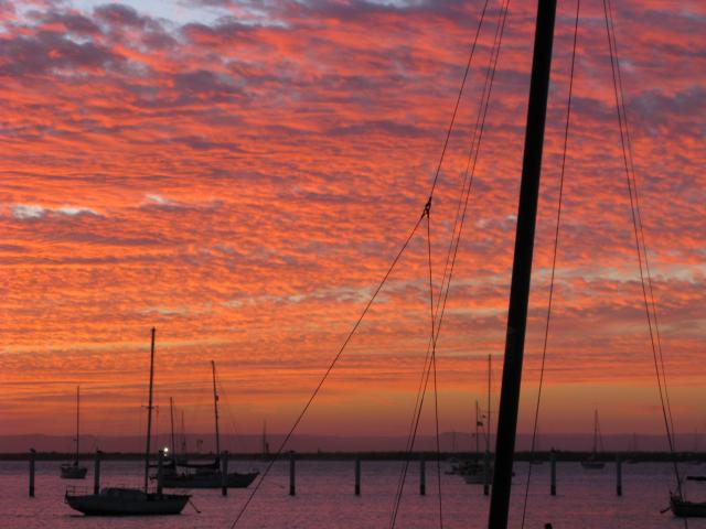 Sunset over La Paz