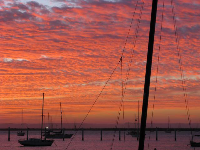 Sunset over La Paz