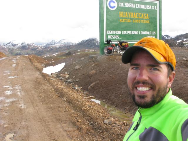 Dave, at 16,558ft ... breathing hard, smiling big.