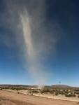 Dust devils south of Lago Poopo