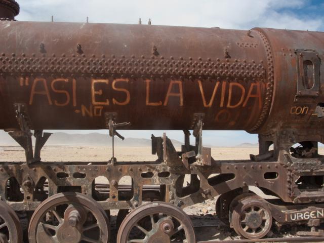 Train graveyard in Uyuni