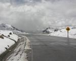 Snowy crossing of Apacheta Pass